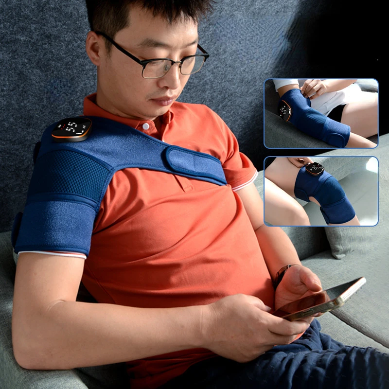 Moxibustion physiotherapy instrument Warm keeping electric heating knee pads Vibration massage instrument USB physical therapy