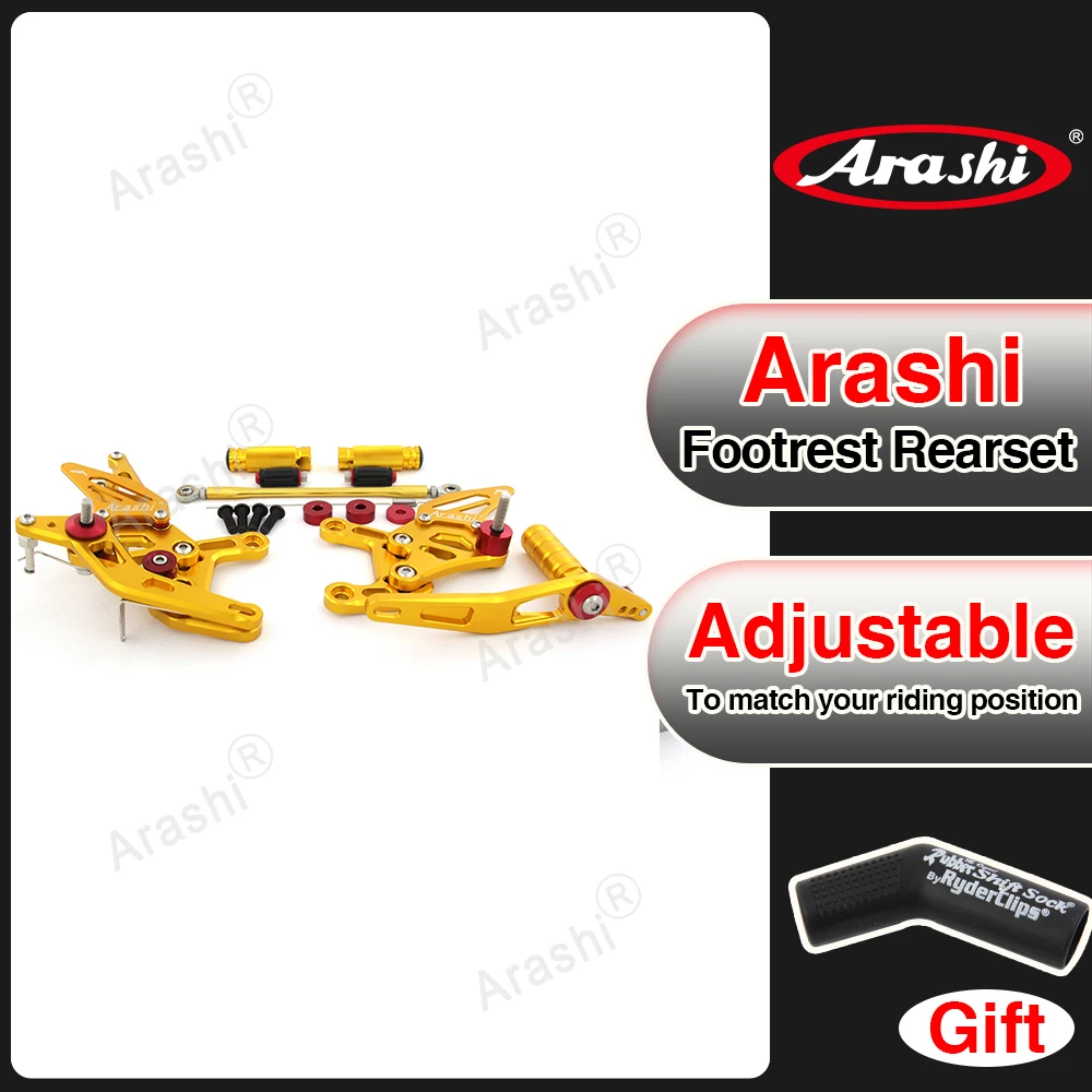 

Arashi For YAMAHA YZF R1 1 Set Motorcycles CNC Adjustable Rearsets Footrest Foot Rest YZFR1 YZF-R1 2009 2010 2011 2012 2013 2014