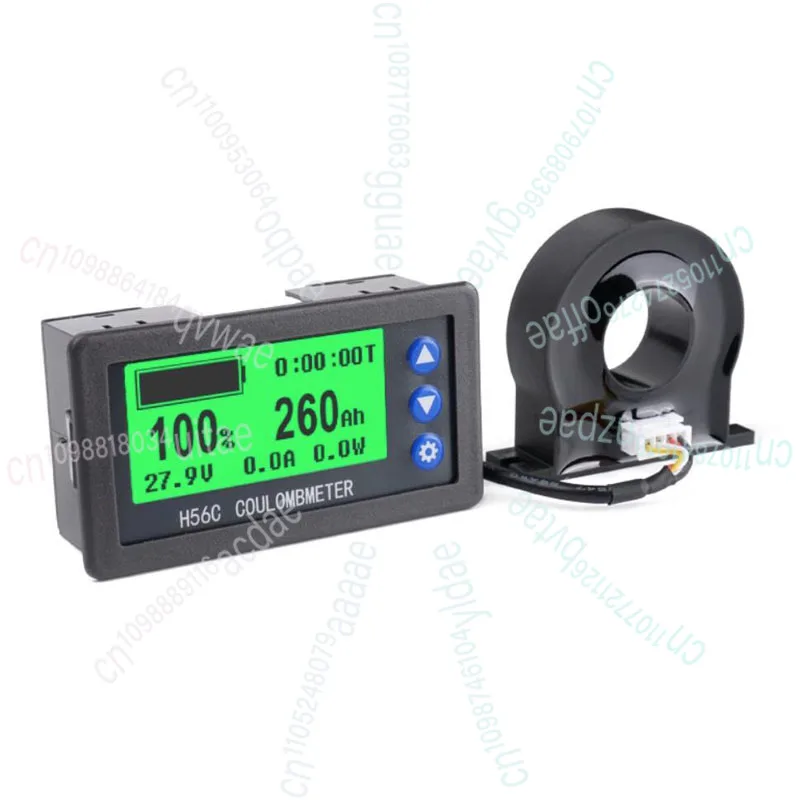 Фото H56C DC 9-100V 200A аккумуляторный монитор Холл кулоновый измеритель емкости литиевой свинцово-кислотной батареи ЖК-дисплей №5
