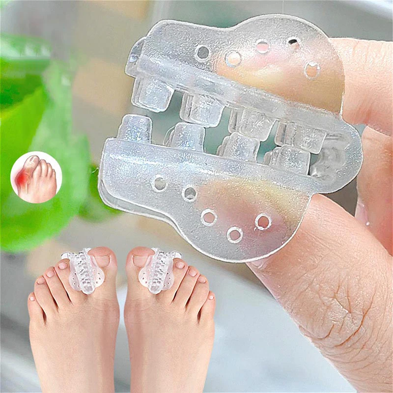 

1Pairs Silicone Gel Toe Separator For Bunion Corrective Hallux Valgus Thumb Overlapping Repair Toe Clip Foot Separator