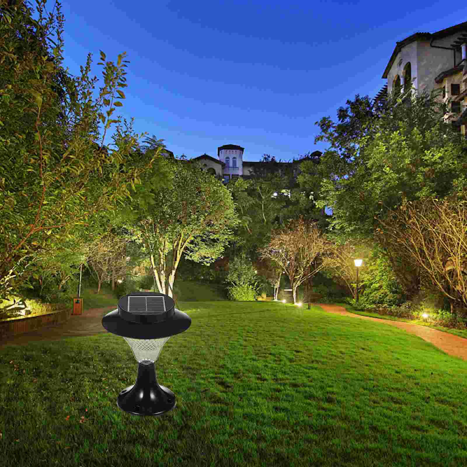 

Simple Solar Pillar Lamp Practical Home Solar-powered Garden Pillar Light