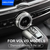for volvo xc60 xc90 s90 v90 xc40 s60 v60 interior modification diamond car stickers decoration car accessories