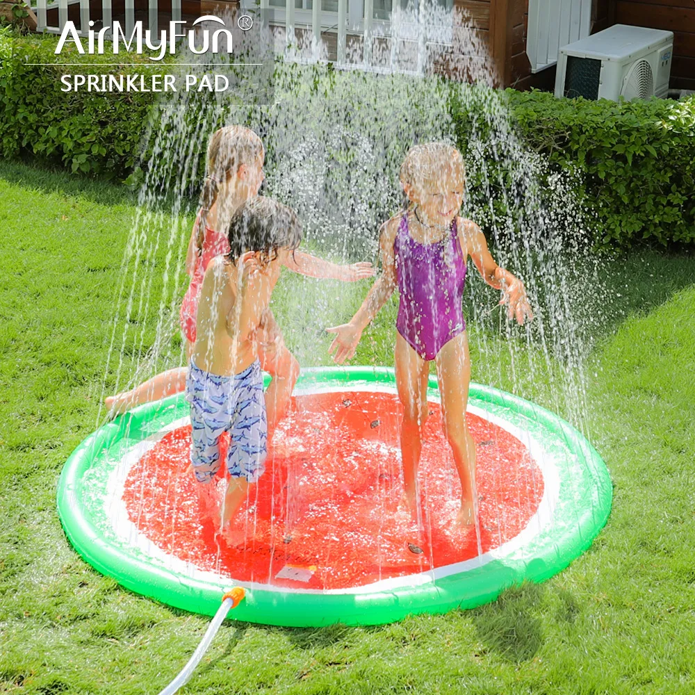 

PVC Water Spray Pad Watermelon Water Spray Pad Swimming Ring Children Play with Water