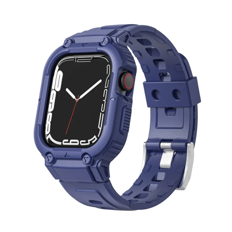 Suitable for Apple watch band Ultra49mm iwatch integrated molding strap armored TPU strap 45mm44mm40mm41mm