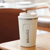 380ml510ml double stainless steel coffee thermos mug with non slip case car vacuum flask travel insulated bottle milk tea cup