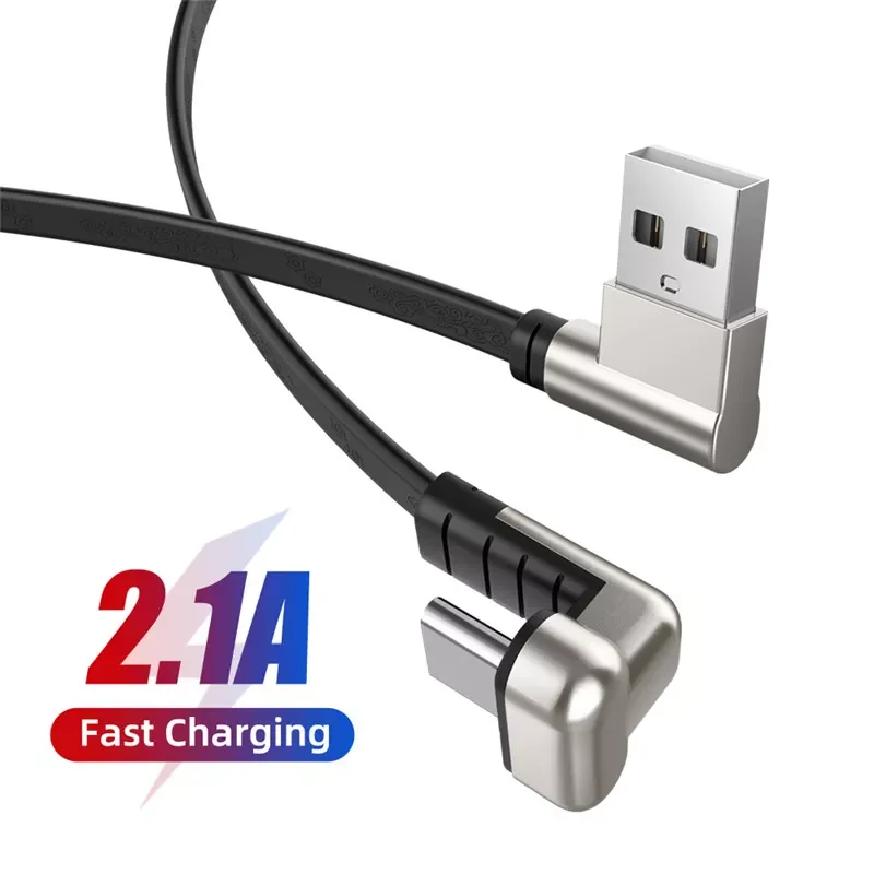 

Fast Charging 180 Degree Elbow Data Cable TYPE-C Zinc Alloy Elbow USB-C Charging Cable Mobile Game Data Cable