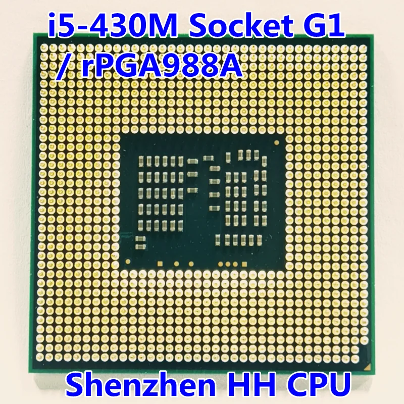 I5-430M i5 430M SLBPN 2 ГГц двухъядерный четырехпоточный ЦПУ процессор 3 Вт 35 Разъем G1 / rPGA988A
