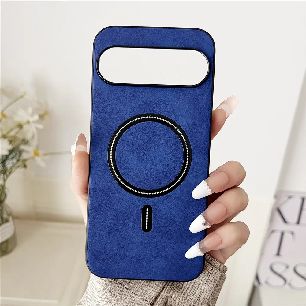 Кожаный чехол с беспроводной зарядкой для Google Pixel 9 8A 7A 8 7 Pro XL матовый магнитный