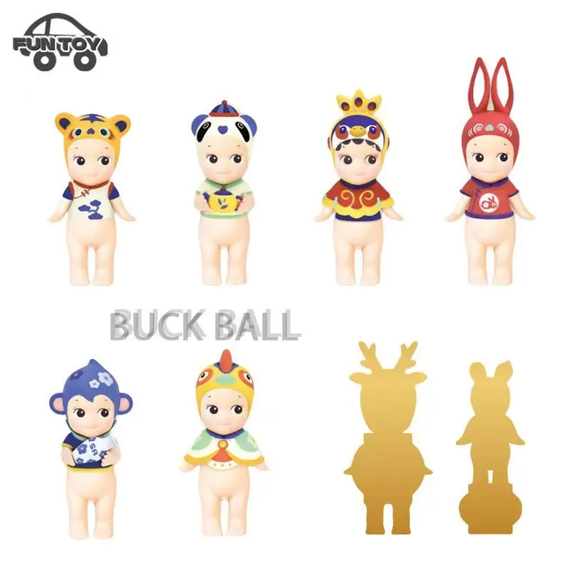 

Детская мини-фигурка Sonny с ангелом в китайском стиле, Милая Мини-фигурка, таинственная коробка, модель, украшение для стола, детские игрушки, подарки