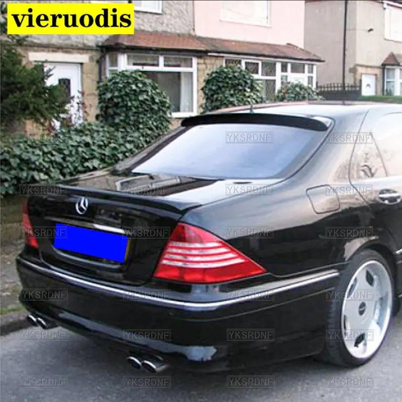 

Высококачественный задний спойлер из углеродного волокна и спойлер на крышу для Mercedes Benz S Class W220 1998-2005 для Benz S450 S600