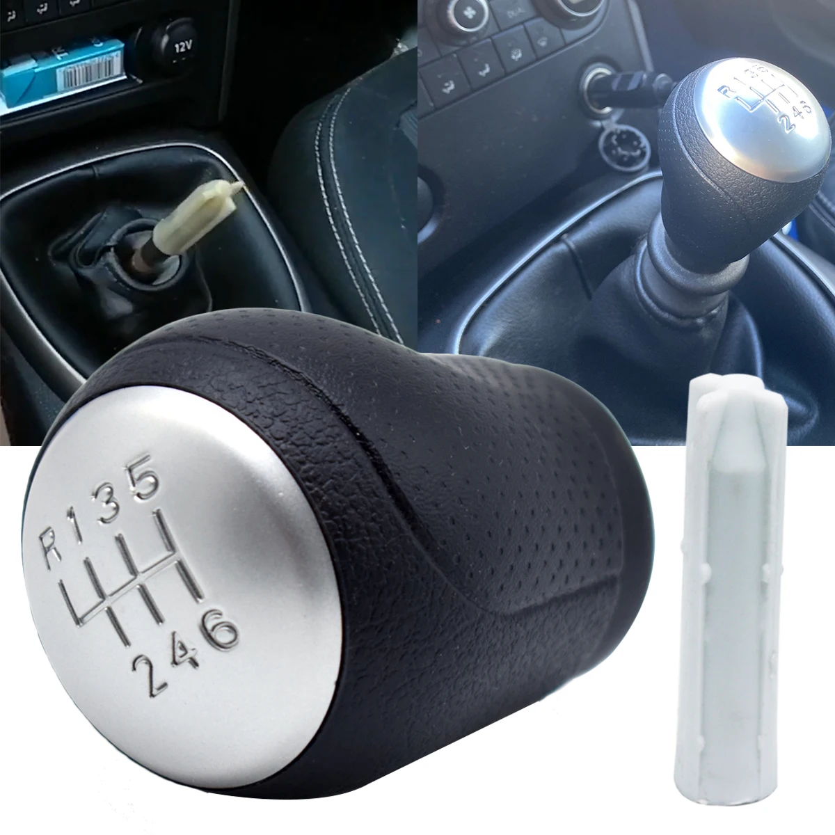 

Manual Gear Shift Knob For Nissan Juke F15 Qashqai +2 J10 X-Trail Dualis Shifter Stick Lever Pen Handle Adapter Inner Sleeve