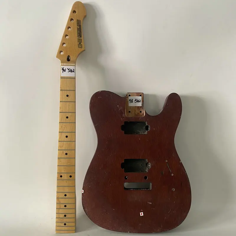 

YB542YN542 Tele Guitar Solid Mahogany Body Canada Maple Neck and Fingerboard Right Hand GM Original DIY Guitar Kit &Set