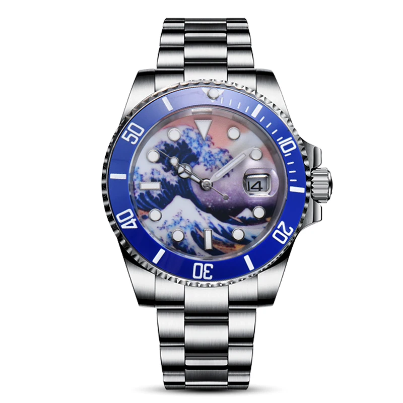 

Man Watches Steel Shell Miyota 8215 Movement Simple Leisure Automatic Sports Mechanical Watch Mens Watch Free Shipping