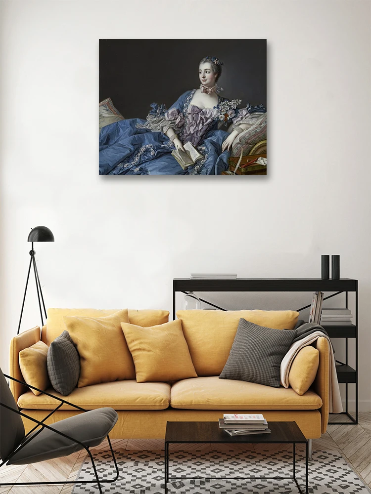 Франсуа базакура мадам де Помпадур 》 картина маслом репродукция художественное