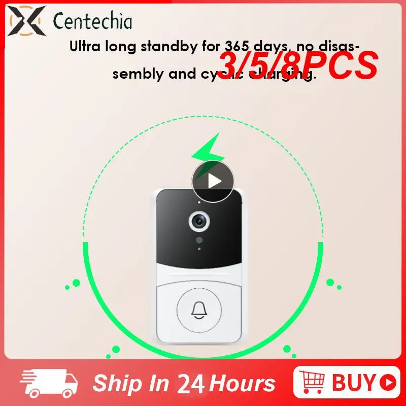 

3/5/8PCS Wireless Wireless Doorbell Indoor Doorbell Night Vision Intelligent Doorbell Tuya Smart Home
