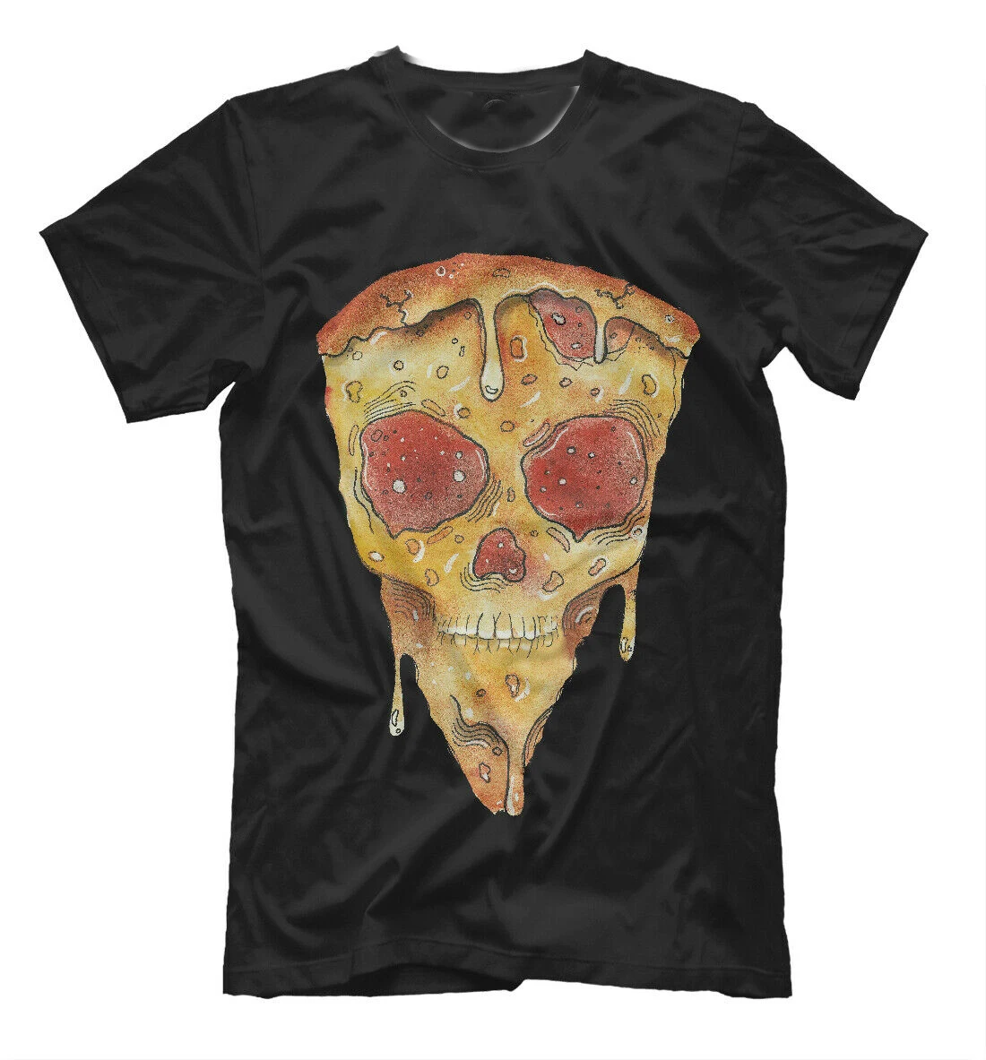 

Funny Dead Pizza Hipster T-Shirt. Summer Cotton Short Sleeve O-Neck Mens T Shirt New S-3XL