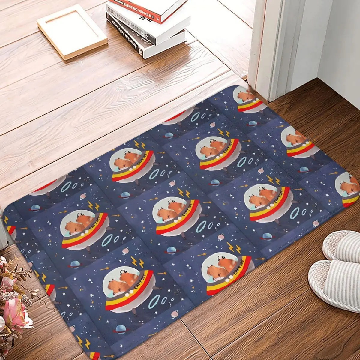 

Capybara Animal Anti-Slip Doormat Bath Mat Space Hallway Carpet Welcome Rug Indoor Decorative