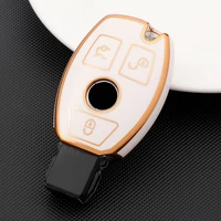 tpu electroplating car key case for mercedes benz a c e s class w176 glc cla amg w177 w205 w212 w213 key lock cover accessories