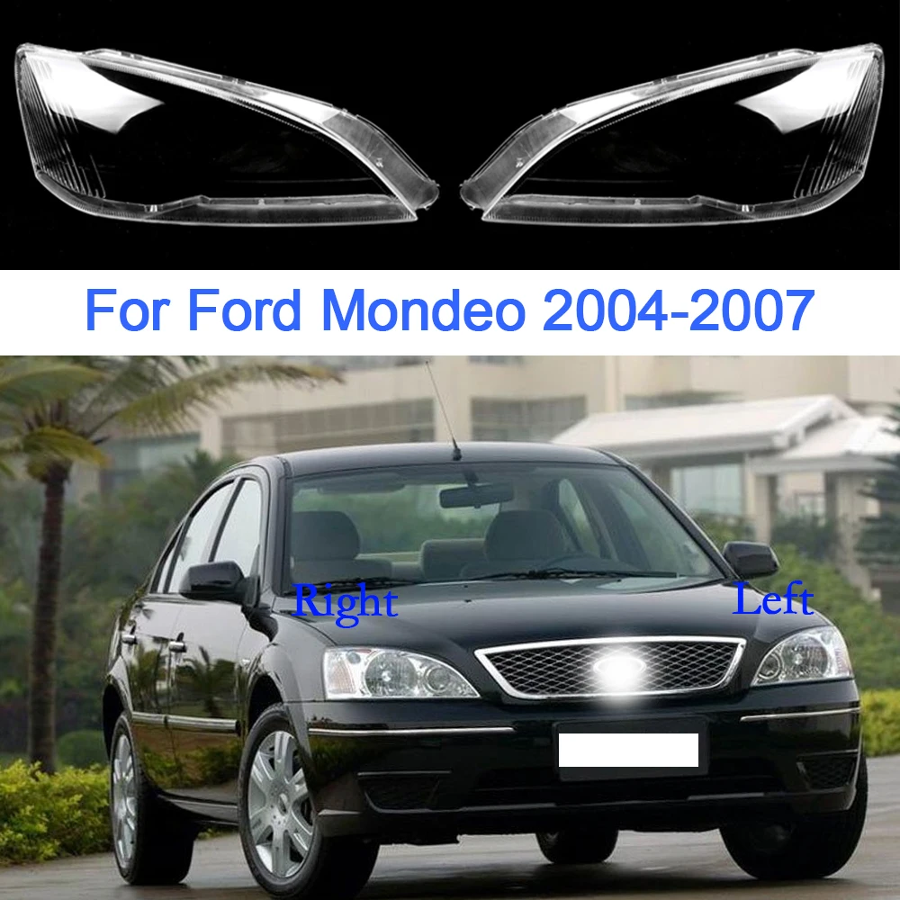 

Крышка для автомобильной фары для Ford Mondeo 2004 2005 2006 запасная фара Shell Прозрачный Абажур Объектив Автомобильные аксессуары.