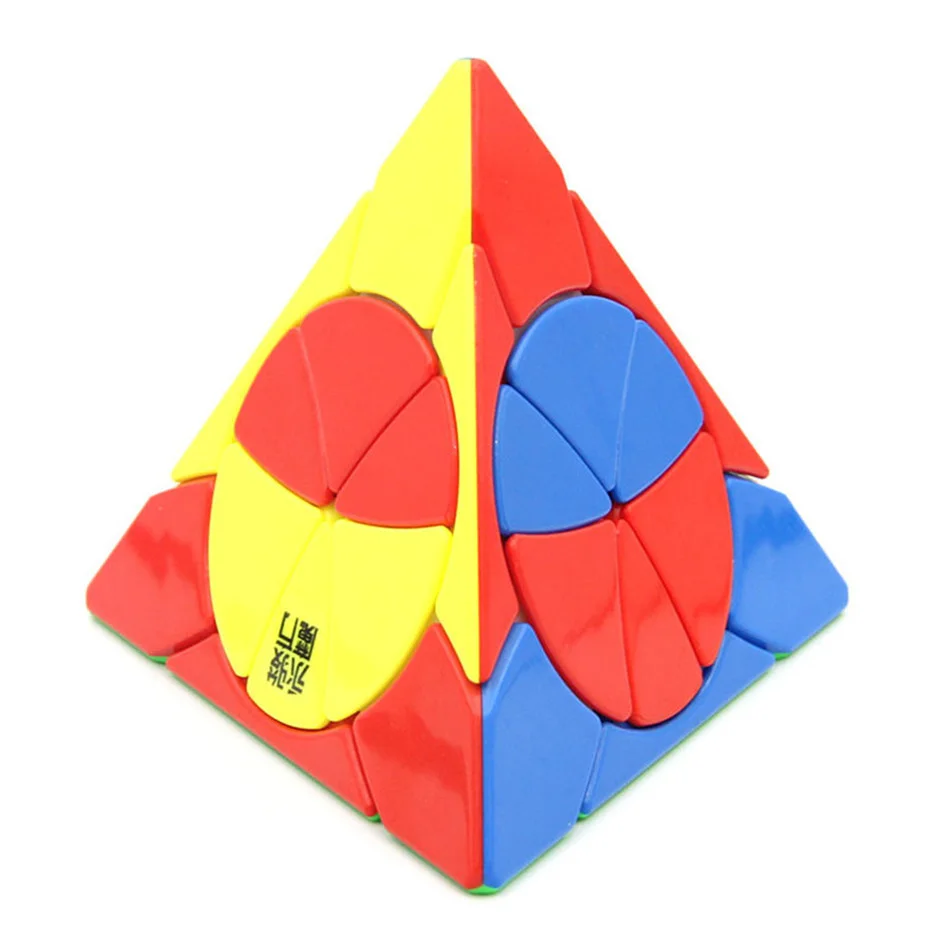 

YJ 3x3 Flower Pyramid Strange-shape Magic Cube Speed Puzzle Education Profissional Children's Tower Shape Cubes Toys