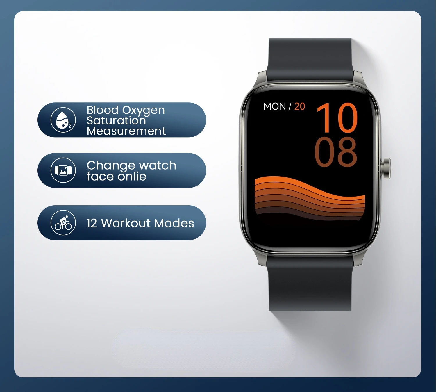 

new GST smart watch Men Women watch Blood oxygen Heart Rate Sleep monitor 12 Sport Models Custom watch face Global version