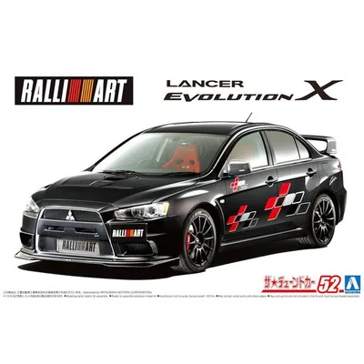 

Aoshin 05987 2007 Строительная модель для Mitsubishi RALLIART LANCER EVOLUTION X, сборная модель автомобиля, набор игрушек