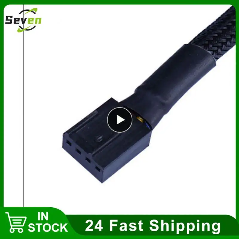 

Share Interface Power Cable Black Expansion Cable Pastable Fan Hub Computer Fan Hub Computer Cable Temperature Control Interface