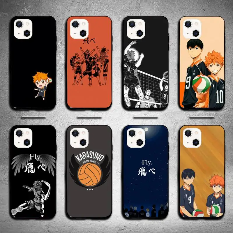 Чехол Haikyuu Hinata для iPhone 11 12 Mini 13 14 Pro XS Max X 8 7 6s Plus SE XR