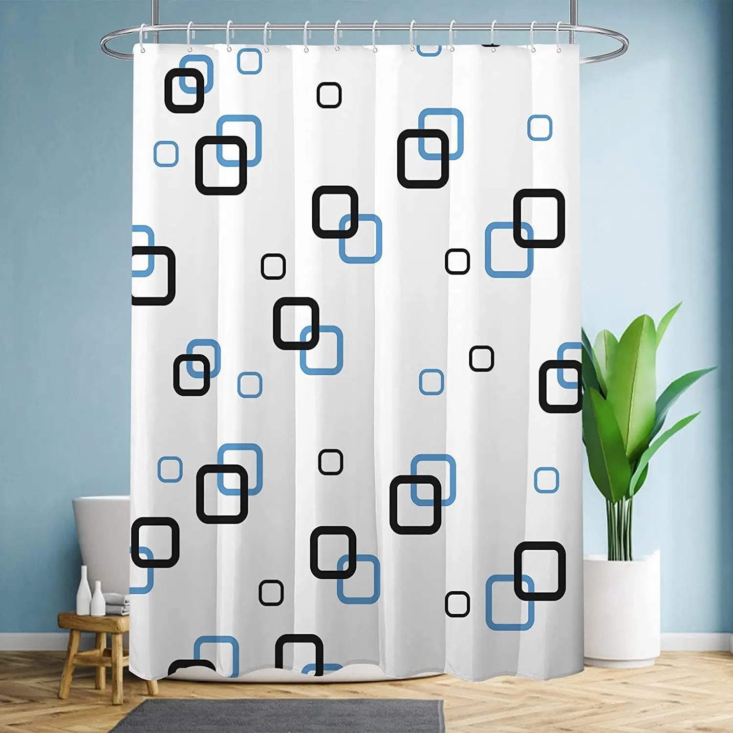 

Pattern 3D Printing Housewear Furnishings Bathtub Decoration Multi Size Hanging Curtains