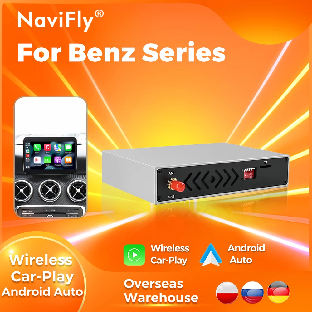 NaviFly Plug and Play Apple CarPlay Android автомобильный декодер для Benz A B C E GLK CLA ML SLK W176 W204 W212 C207 CLS W218