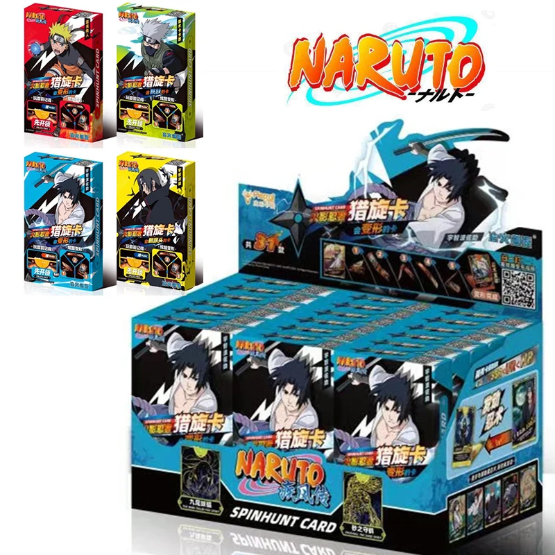 

NARUTO Rotational Deformation Cards Uchiha Itachi Sasuke Hatake Kakashi Anime figure collect Spin card toys Gift