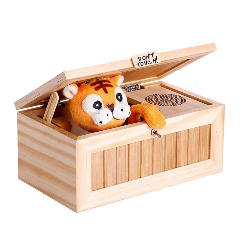 

Wonderlife HOT SALE Children New Electronic Useless Box with Sound Cute Tiger Toy Gift Stress-Reduction Desk