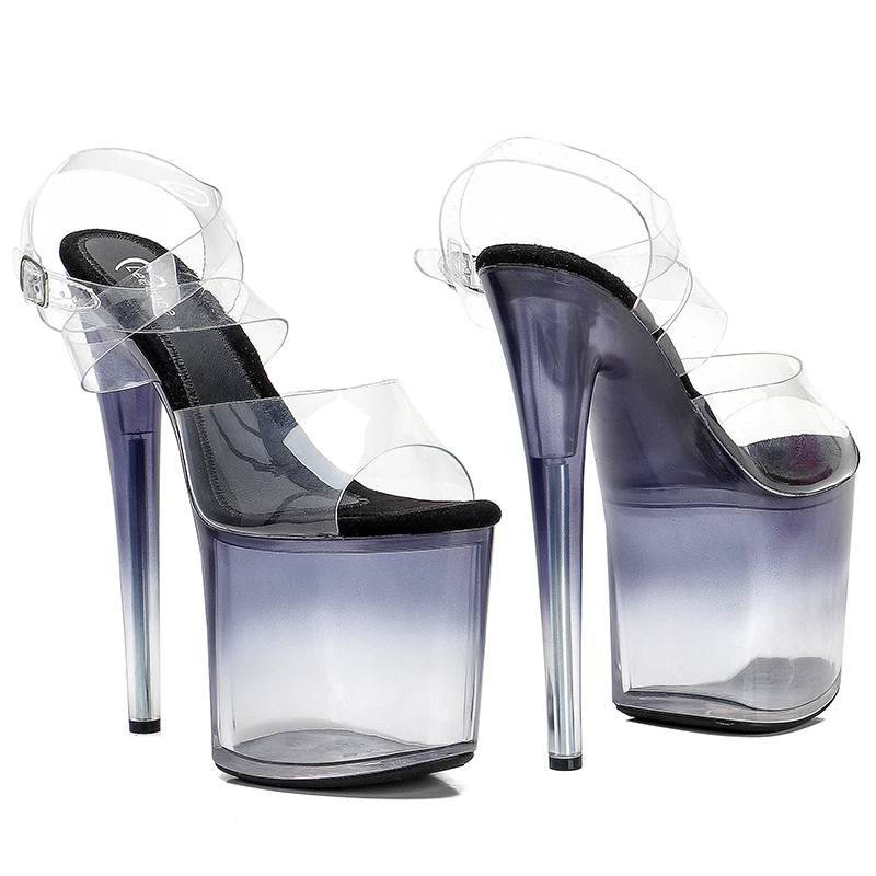 Leecabe 8Inch/20cm Upper cross straps  Sandals  party High Heels Platform Shoes Pole Dancing Shoes