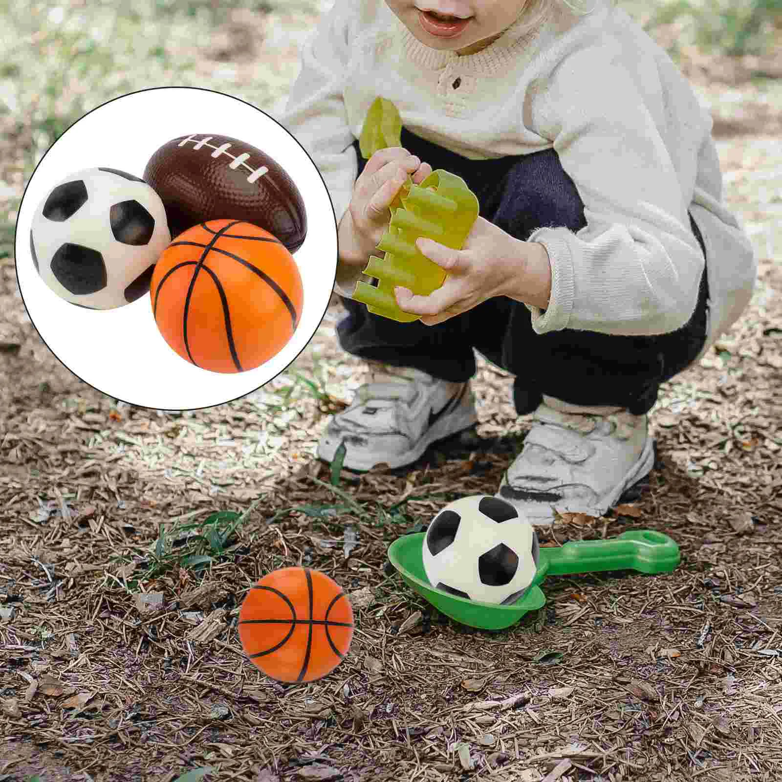 

3pcs Mini Small Balls Basketball Basketball Playthings Favors for Kids