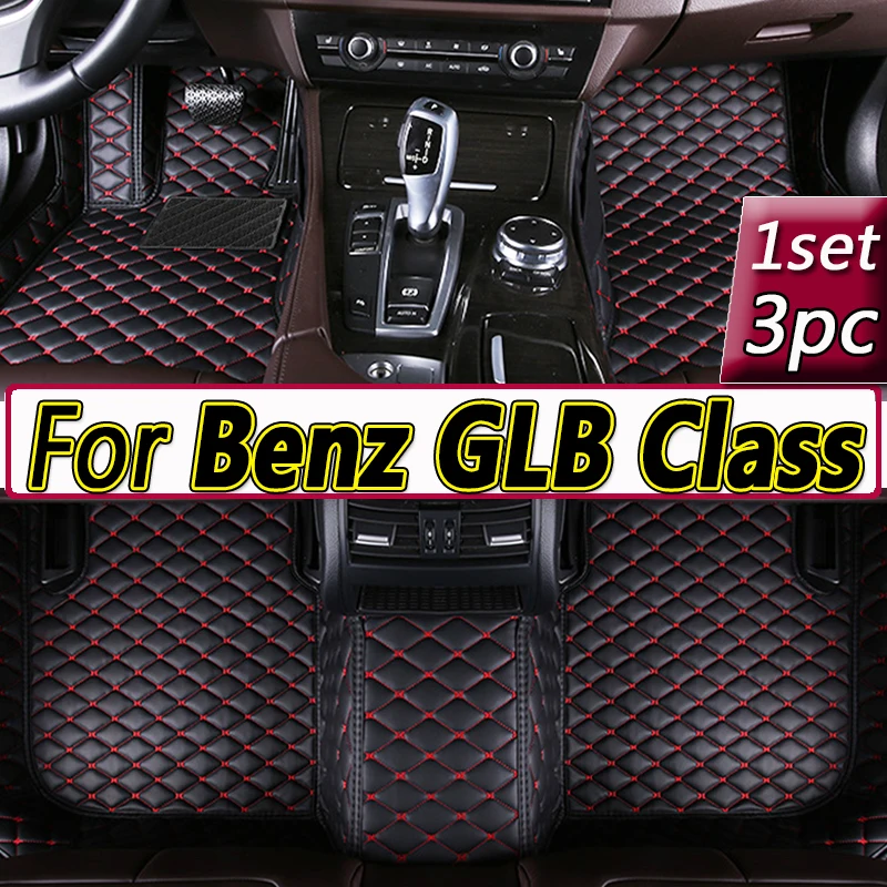 

Car Floor Mats For Mercedes Benz GLB Class X247 Five Seats 2019 2020 2021 2022 Custom Auto Foot Pads Carpet Accessories