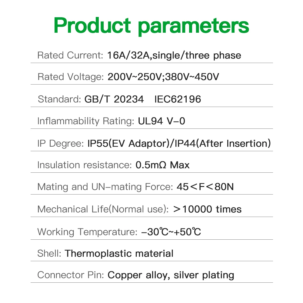 Скидка Адаптер для электромобилей типа 2, используемый для стандартных китайских транспортных средств, заряжающий одну сторону для автомобилей ти...
