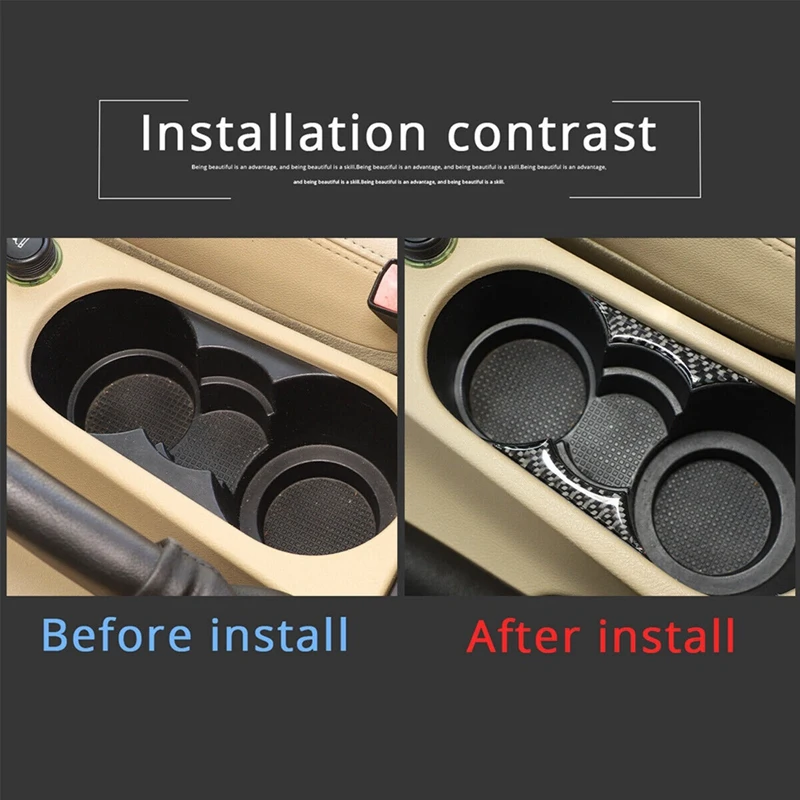 Кубок для воды шпон держатель чашки полоски наклейки из углеродного волокна Land