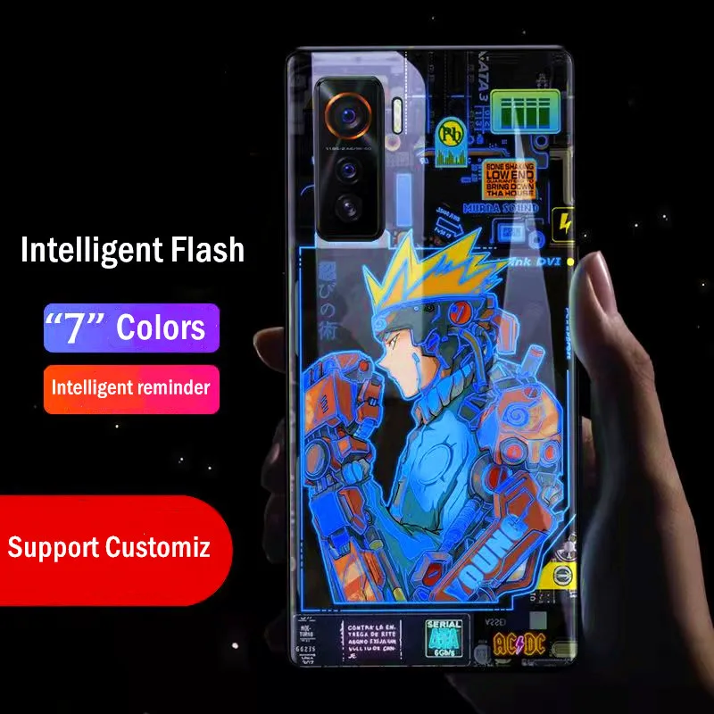 

Чехол со светодиодной подсветкой для телефона iPhone 13 12 11 Pro Max X Xr Xs Max 6 7 8 Plus X