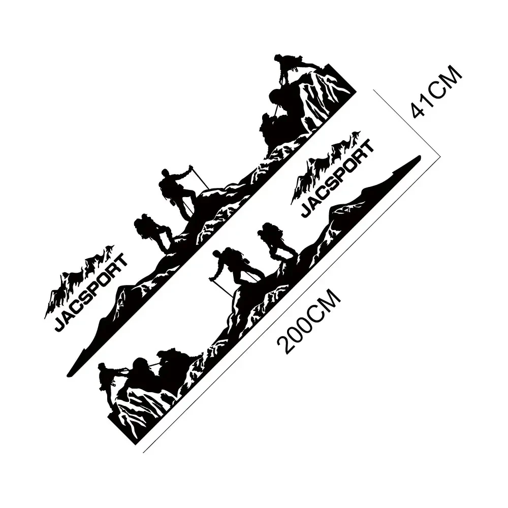 Jac Shuailing T6 T8 Pro Пикап Боковые Наклейки На Дверь Автомобиля Альпинистский Декор Пвх