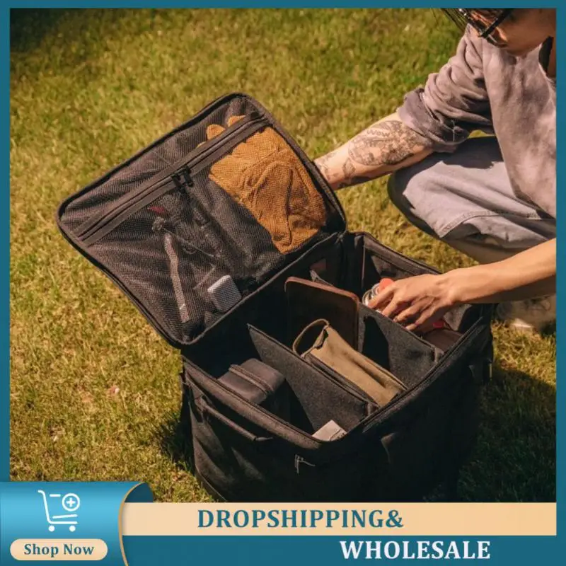 

Storage Lamp Package External Hook Camping Bag Large Capacity Outdoor Package Tool Bag Nylon Tableware Bag Storage Bag