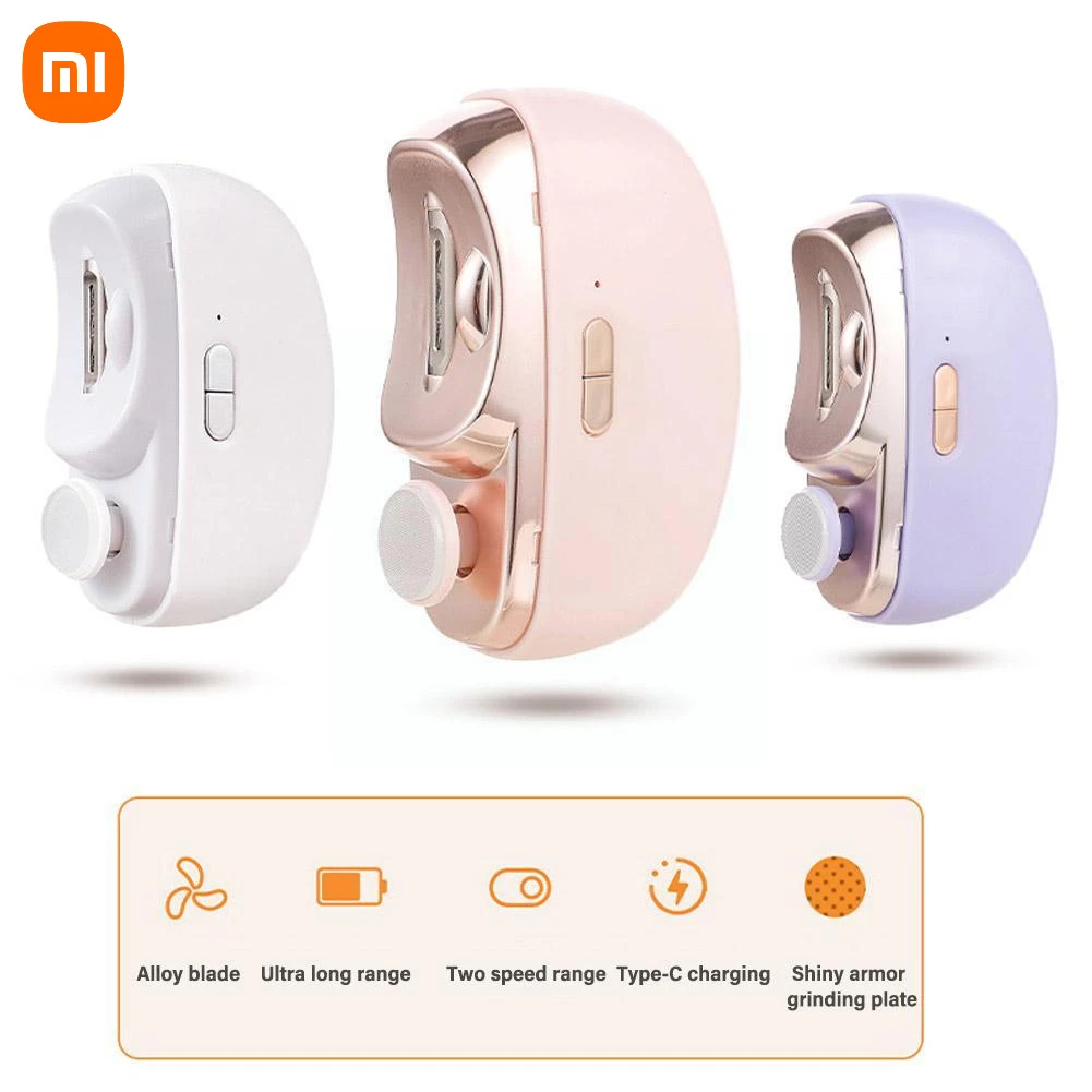 

Электрическая автоматическая машинка для стрижки ногтей Xiaomi Mijia, инструменты для педикюра с подсветкой, триммер для ногтей, ножницы для маникюра и ухода за детьми и взрослыми