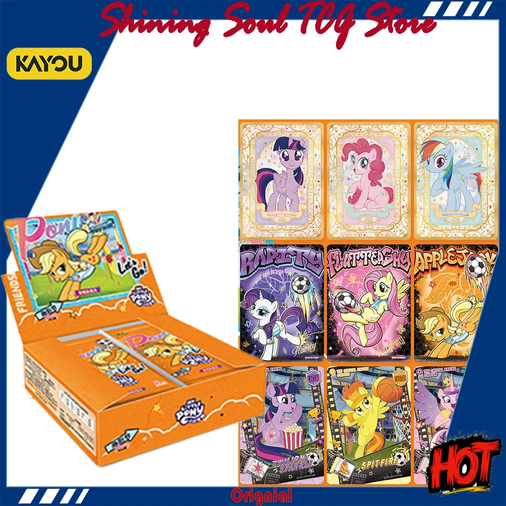 Фото Коллекционные карточки KAYOU My Little Pony, том 8, Fun Photo Pack, оригинальный набор Huiyue, коллекционные карточки в стиле аниме на футбольную тематику, изысканный подарок №1