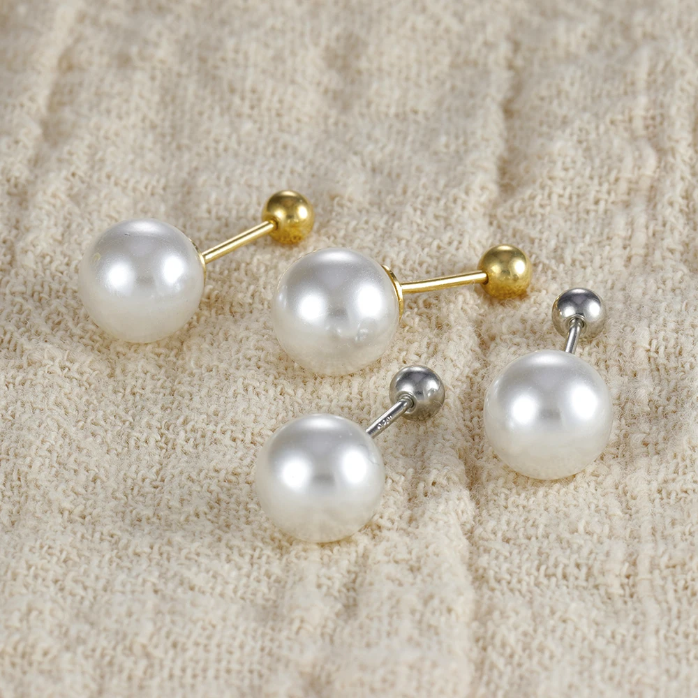 1 шт. серьги-гвоздики из нержавеющей стали с плоской головкой спираль для козелка