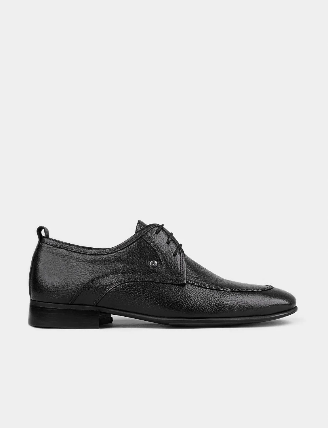 

Genuine Leather Black Lace-Up Men Classic Shoes