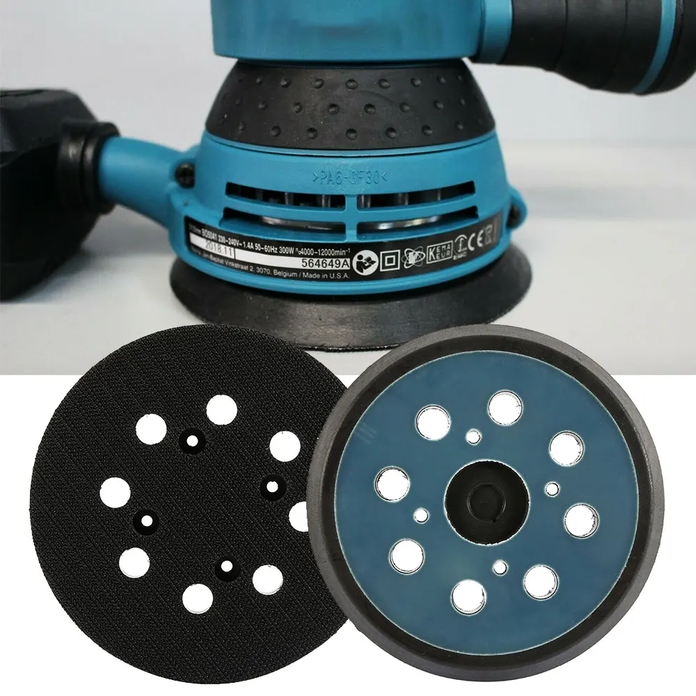 

1PC 5-inch 8-hole 4-nail Electric Polishing Disc Self-adhesive Flocking Sandpaper Sander Polisher Power Tools Grinder Chassis