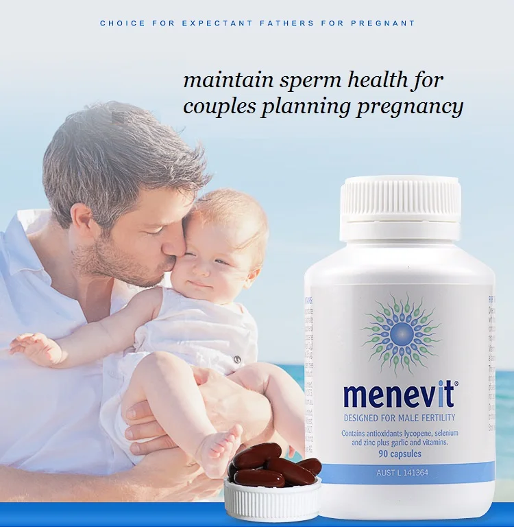 

Australia Elevit Pregnancy Multivitamin for Men Menevit Male Fertility Supplements Support Sperm & Baby's Healthy Development