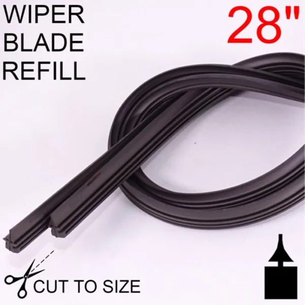 

Universal 28\" 70cm Cut Size Vehicle Replacement Rubber Wiper Blade Refill Car Accessories High-quality Wiper Blade Inserts
