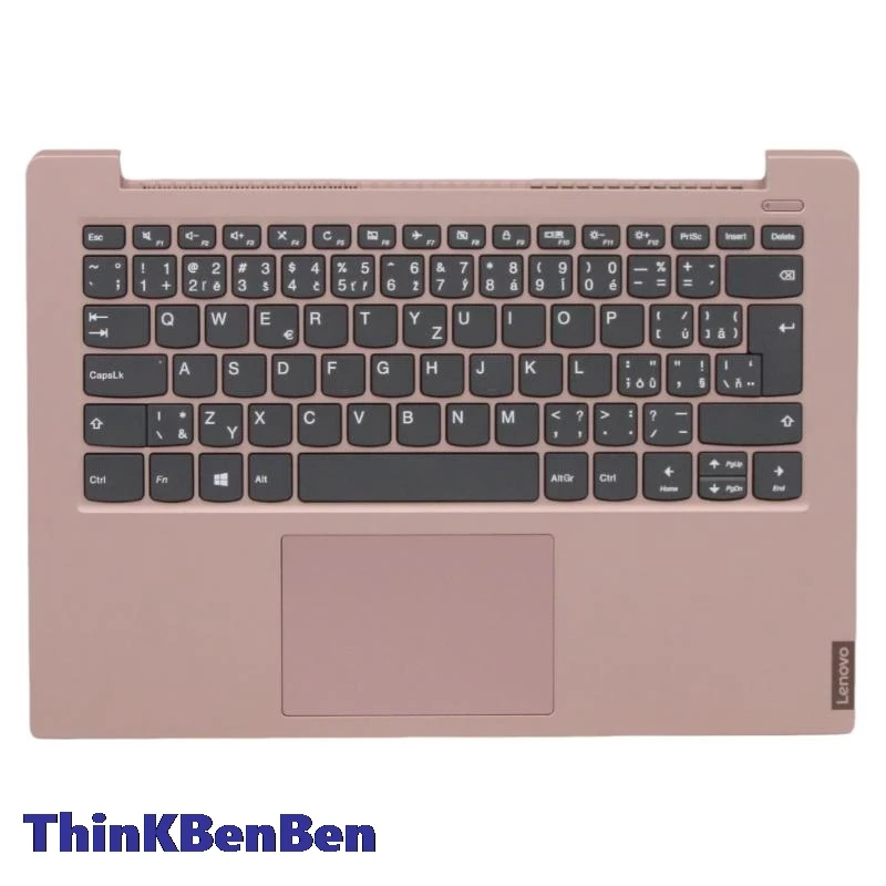Чешский песочно-розовый чехол с клавиатурой CZ для упора рук Lenovo Ideapad S340 14 14IWL 14API