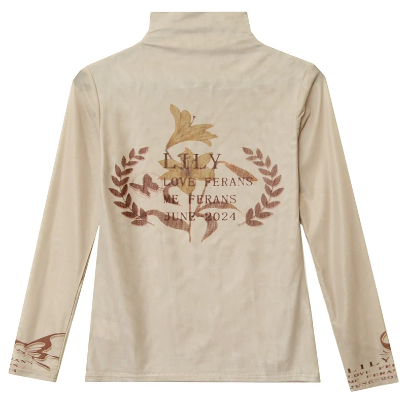 Рубашка с высоким воротником женская рубашка длинным рукавом европейские товары