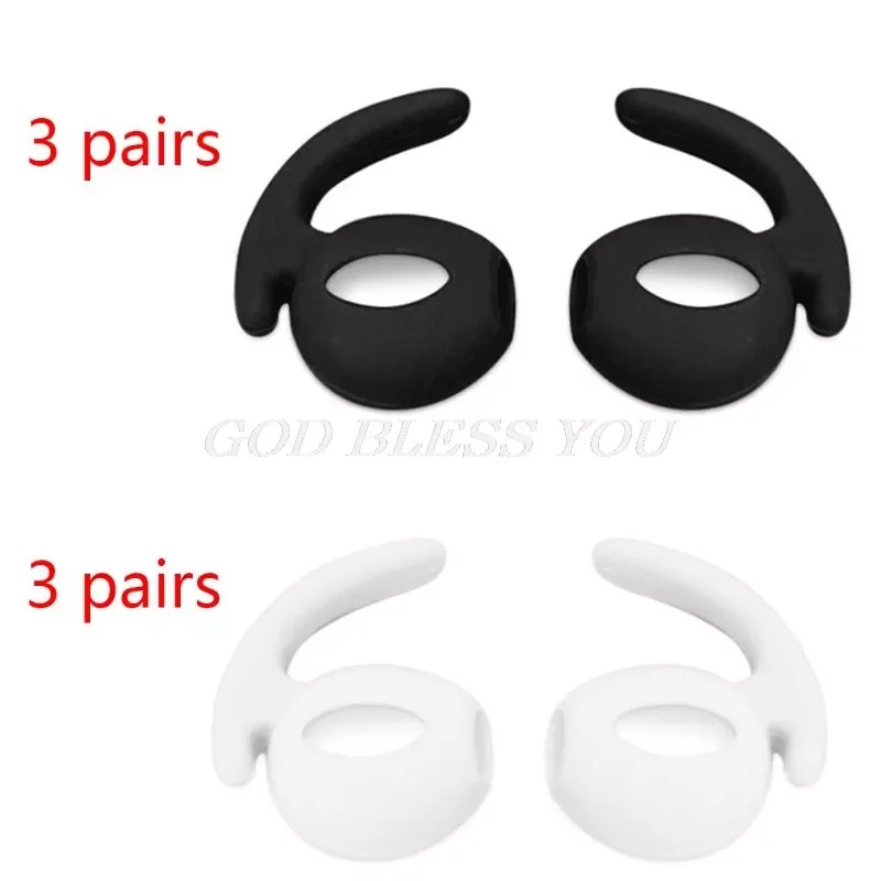 

3 Pair Soft Silicone Earbuds Headphone Earpods Cover Eartip Ear Wings Hook Cap for Airpods Pro Bluetooth Earphone Drop Shipping